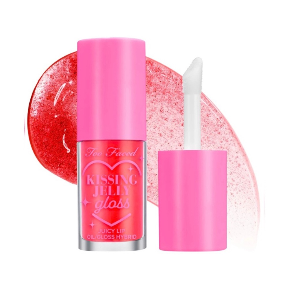 TOO FACED Kissing Jelly Gloss Juicy Lip Oil in SOUR WATERMELON - .15 f…